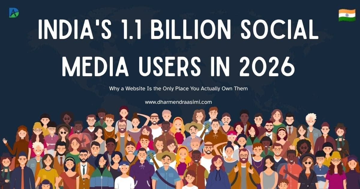 India's 1.1 Billion Social Media Users in 2026: Why a Website Is the Only Place You Actually Own Them