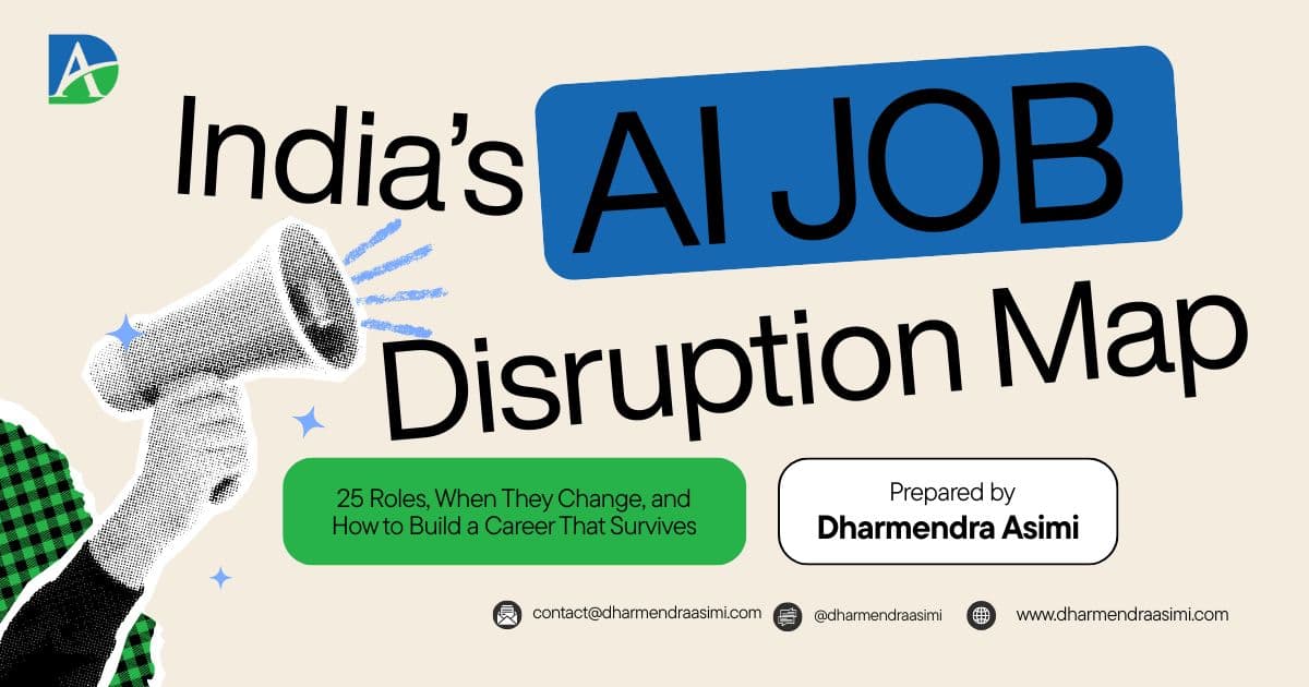 India's AI Job Disruption Map: 25 Roles, When They Change, and How to Build a Career That Survives